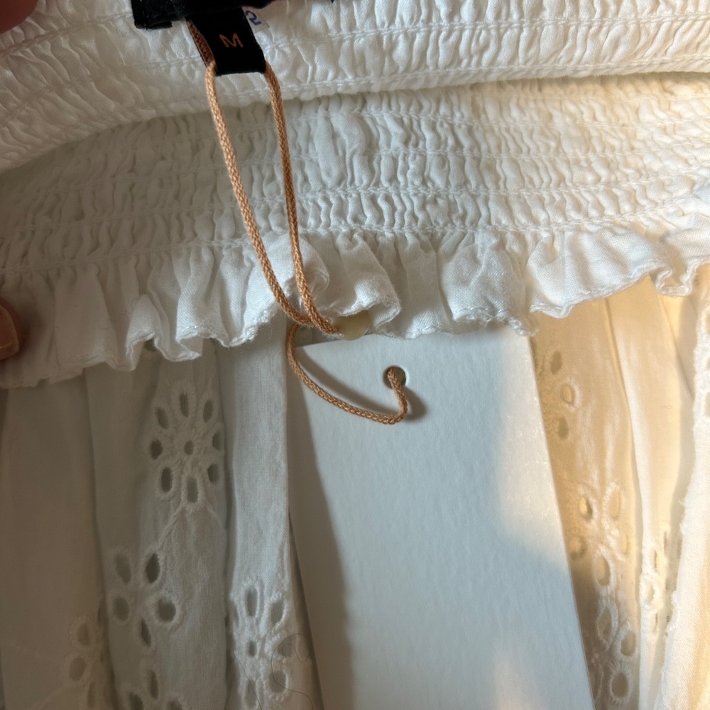 NWT Quince Organic Cotton White Eyelet Sundress - Picture 4 of 5